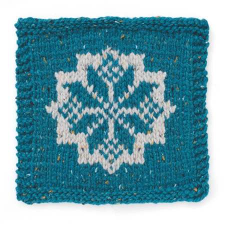 Northern Star Motif Square Knitting Pattern Knitting Pattern