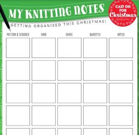 Cast On For Christmas: Knitting Notes Knitting Pattern