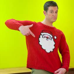 Santa Claus Christmas Jumper Knitting Pattern