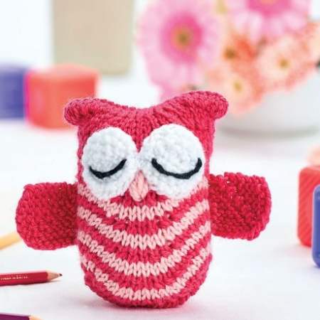 Olive the Owl Toy Knitting Pattern Knitting Pattern