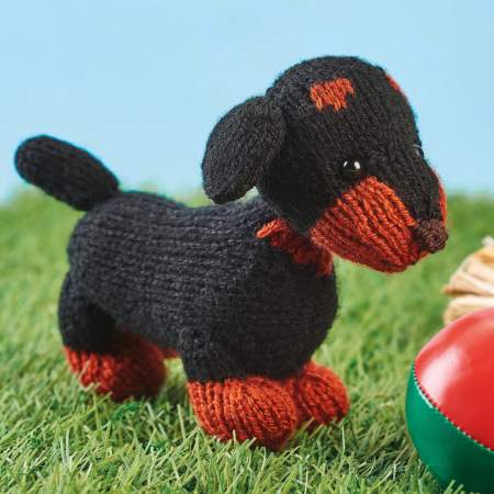 Oscar the Sausage Dog: Knitted Dog Collection Knitting Pattern