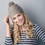 Easy knit & purl bobble hat Knitting Pattern