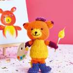 Painter Fox Toy Knitting Pattern
