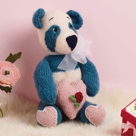 Valentine Panda Bear Knitting Pattern Knitting Pattern