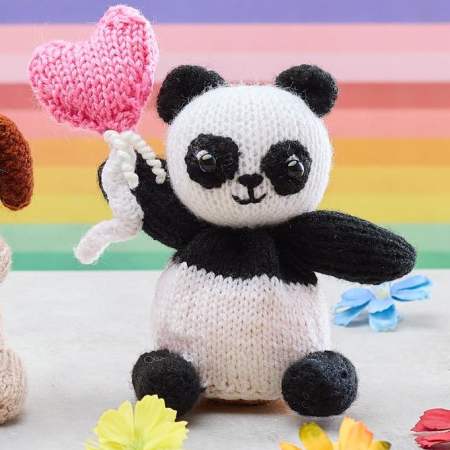 Chocolate Orange Knitted Covers: Panda Knitting Pattern