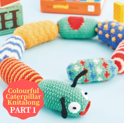 Colourful Caterpillar Knitalong Part 1 Knitting Pattern