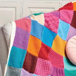 Rainbow Patchwork Blanket Knitalong | Part One - Knitting Pattern