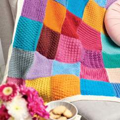 Rainbow Patchwork Blanket Knitalong | Part Three - Knitting Pattern