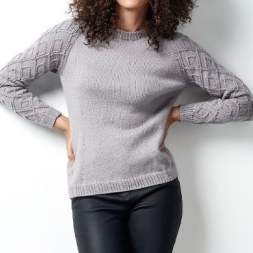 Patterned Sleeve Jumper Charts Knitting Pattern