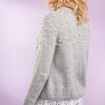 Pearl Bead Cardigan Knitting Pattern