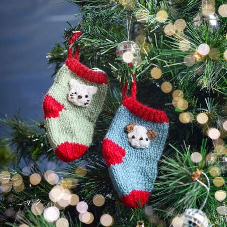 Pet Mini Stockings Knitting Pattern Knitting Pattern