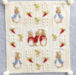 Peter Rabbit™ Baby Blanket Knitting Pattern - Knitting Pattern