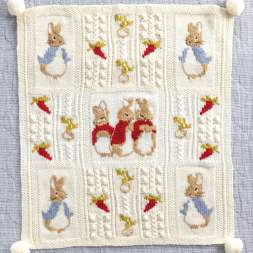 Peter Rabbit™ Baby Blanket Knitting Pattern Knitting Pattern