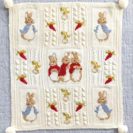 Peter Rabbit™ Baby Blanket Knitting Pattern Knitting Pattern