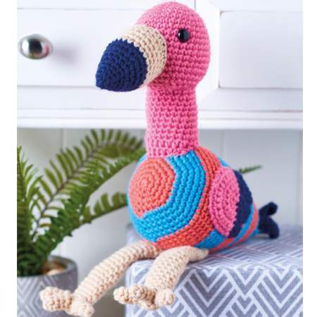 Stripy Flamingo crochet Pattern