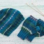 Men’s Hat and Fingerless Mittens Knitting Pattern