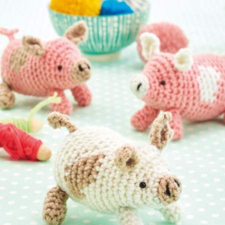Piglet Trio crochet Pattern