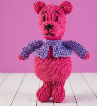 Beginner Colourful Teddy Bears Knitting Pattern Knitting Pattern