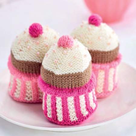 Knit Pink Cupcakes For Breast Cancer Care Knitting Pattern