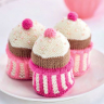 Knit Pink Cupcakes For Breast Cancer Care