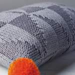 Pom-pom Cushion For The Big Christmas Cast On Knitting Pattern