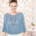 Elegant poncho Knitting Pattern
