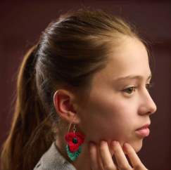 Beginner Remembrance Crochet Earrings Project Knitting Pattern