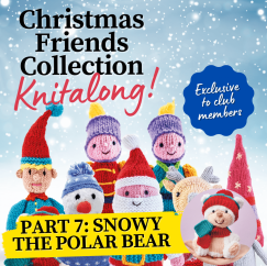 Christmas Friends Knitalong Part 7: Polar Bear Knitting Pattern