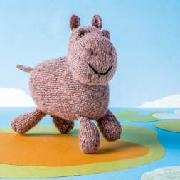 Pudding Hippo Toy Knitting Pattern Knitting Pattern