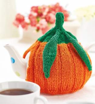 Pumpkin Halloween Tea Cosy Knitting Pattern Knitting Pattern
