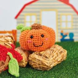 Amigurumi Pumpkin With Leaves Crochet Pattern Crochet Pattern