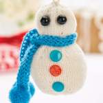 Quick Knit Christmas Decorations: Mini Owl Wreath, Snowman & Tree Knitting Pattern