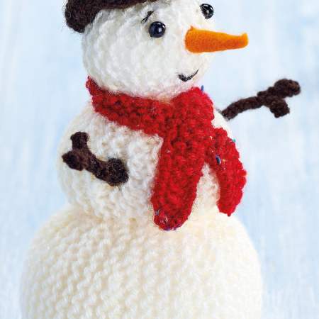 Quick Christmas Decorations: Snowman, robin, pudding, hat and lollipop Knitting Pattern