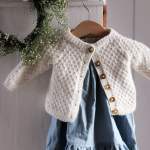 Quilted Styled Baby Cardigan Knitting Pattern Knitting Pattern