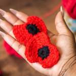 Official Royal British Legion Poppy Flower | Charity Pattern Set Knitting Pattern