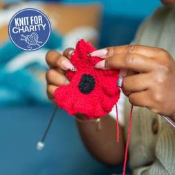Official Royal British Legion Poppy Flower | Charity Pattern Set Knitting Pattern