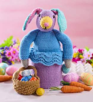 Easter Rabbit Storage Jar Knitting Pattern Knitting Pattern