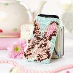 Easter Knitting Patterns: Embroidered Phone Cosy Knitting Pattern