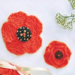 Quick Poppy | Basic Flower Knitting Pattern - Knitting Pattern
