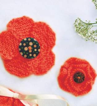 Quick Poppy | Basic Flower Knitting Pattern Knitting Pattern