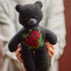 Remembrance Teddy Bear | Sewing with Knits Pattern Knitting Pattern