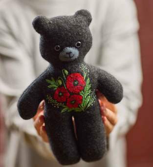 Remembrance Teddy Bear | Sewing with Knits Pattern Knitting Pattern