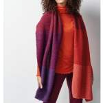 Reversible Sunset Wrap Knitting Pattern
