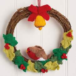 Robin Wreath Knitting Pattern