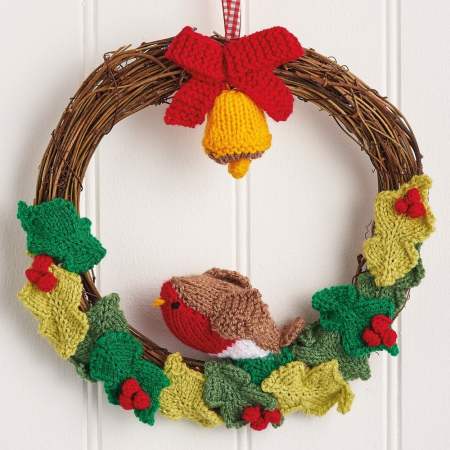 Robin Wreath Knitting Pattern