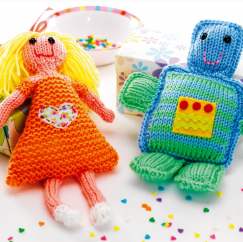 Robot and Doll Toys Knitting Pattern