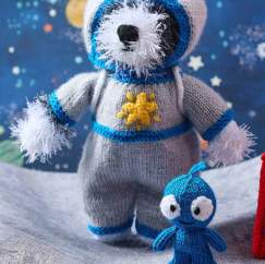 Astro Dog Playset Knit-Along Part Three: Mi-Ki Muttnick and Outfit - Knitting Pattern