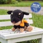 Rodney Rottweiler Knitted Toy Dog | Charity Pattern Knitting Pattern