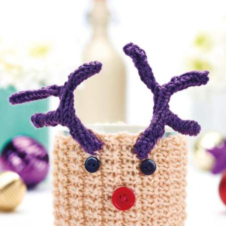 Rudolph Mug Cosy Knitting Pattern