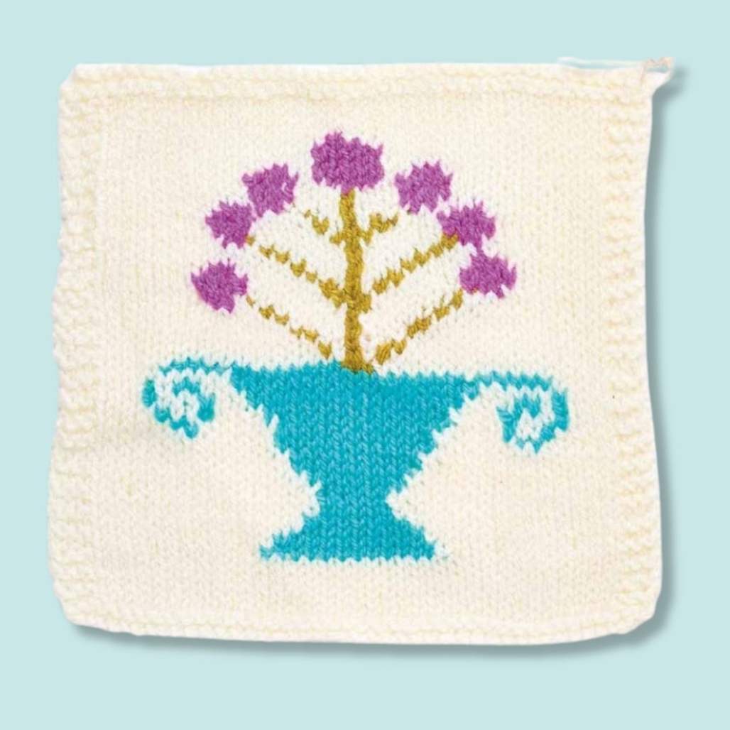 Spring Meadow Blanket Knitalong Part Four: Flower and Jewels